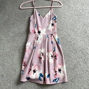 floral pink dress
